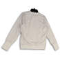Womens White Long Sleeve Pocket Crew Neck Pullover Sweatshirt Size Small image number 2