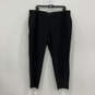 NWT Womens Black High Waist Washable Stretch Crepe Slim Cropped Pants Sz 1X image number 1