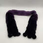 Womens Purple Fabulous Rabbit Fur Soft Neck Warmer Multifunctional Scarf image number 2