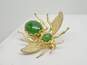 VNTG Gold Tone Coral, Faux Pearl & Nephrite Jewelry image number 7