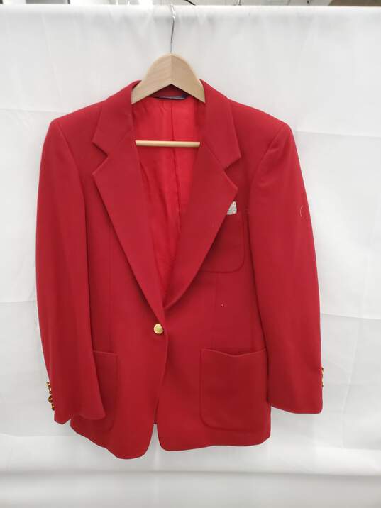 Austin reed Women Red Pure Virgin Wool Blazer Size-4 used image number 1