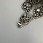 Designer Brighton Silver-Tone Wheat Chain Crystal Cut Stone Charm Bracelet image number 4