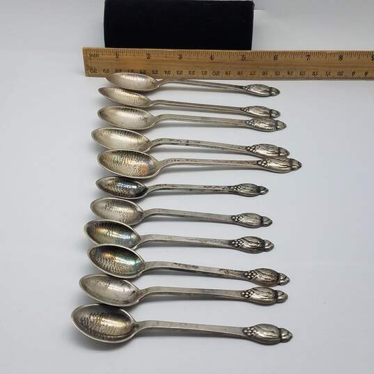 830s Silver & Enamel Souvenir Spoon 11pcs 190.0g image number 7