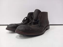 J&M Men's Brown Leather Shoes 11.5