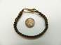 Catherine M. Zadeh Sterling Silver Brown Parachute Cord Macrame Bracelet 8.0g image number 4