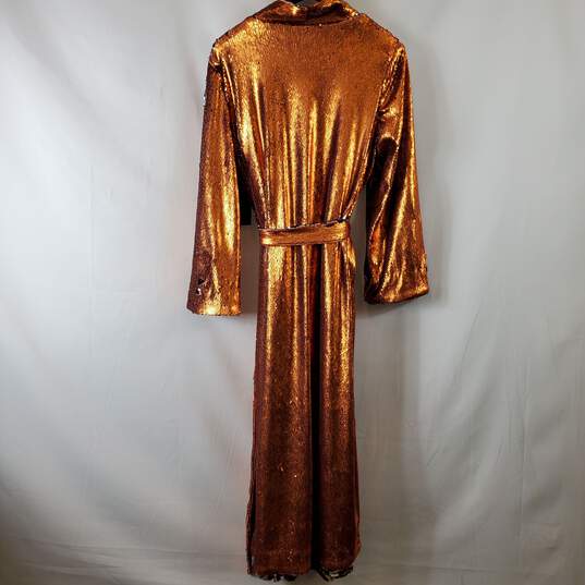 Coldesina Women's Copper Reversible Sequin Robe SZ XL/1X NWT image number 4