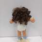 Cabbage Patch Doll Brown Hair W/Blue Floral Dress image number 2