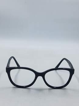 Armani Exchange Black Oval Eyeglasses alternative image