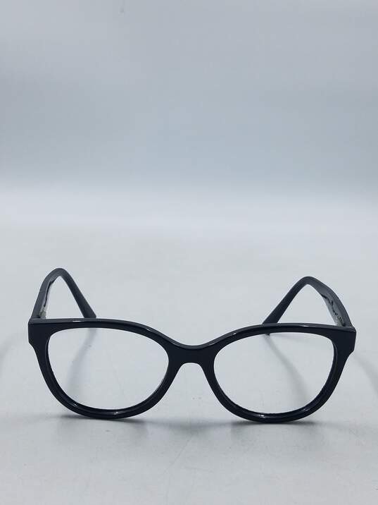Armani Exchange Black Oval Eyeglasses image number 2