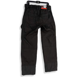 NWT Mens Black Cargo Pocket Straight Leg Ankle Zip Snow Pants Size Medium alternative image