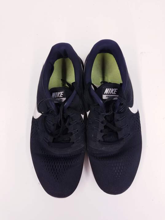 Nike Free RN Black White Men Athletic Sneakers US 11.5 image number 8