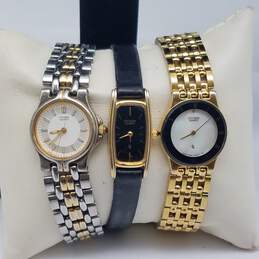 Citizen Vintage Retro Design Ladies Dress and Full Stainless Steel Quartz Watch Collection