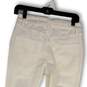 NWT Womens White Denim Medium Wash Pocket Skinny Leg Jeans Size 2 image number 4