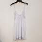 Womens White Purple Polka Dot Nightgown With Cami Top Sleepwear Set Size XS image number 4