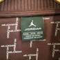 Nike Air Jordan full zip fleece maroon jacket men's 3XL image number 3