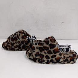 Ugg Yeah Leopard Print Slippers Size 9 alternative image