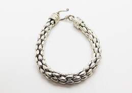 Indian Artisan 925 Sterling Silver Fancy Link Chain Bracelet 24.6g