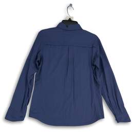 NWT REI Co-Op Womens Blue Sahara Spread Collar Long Sleeve Button-Up Shirt Sz M alternative image