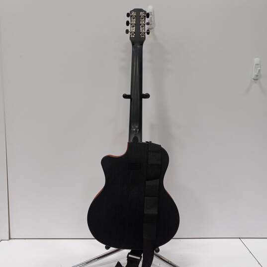 Brown 38" Acoustic Guitar w/ Stand In Box image number 4