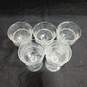 Bundle of 5 Decorative Clear Pressed Glass Mini Goblets 4" image number 2
