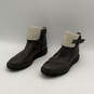 Womens Kenniston Fleece A1KEJ Gray Leather Round Toe Ankle Boots Size 8.5 image number 4