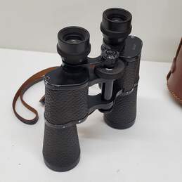 VTG. Slim Profile Binoculars Untested P/R* 20x38 Max Zoom W/Leather Case alternative image