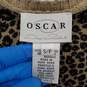 Oscar De LA Renta Women's Leopard Print Merino Wool Long Sleeve Top Size S image number 3