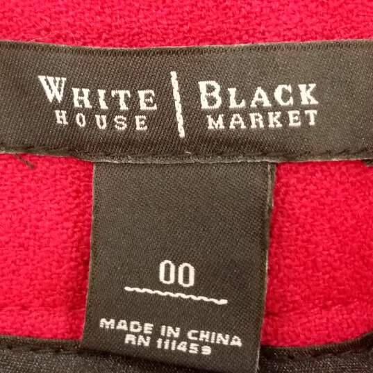 White House Black Market Women Red Skirt XS image number 3