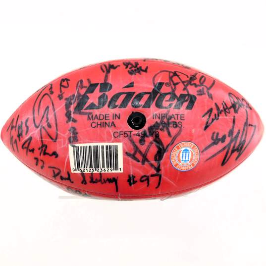 Wisconsin Badgers Autographed Football image number 5