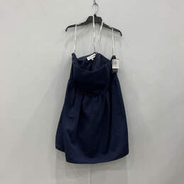 NWT Womens Blue Strapless Back Zip Bridesmaid Fit & Flare Dress Size 20 alternative image