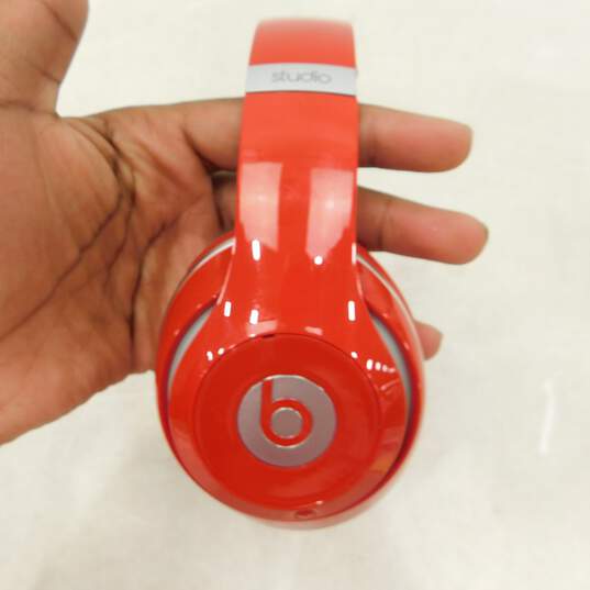 Beats Studio Red Over-Ear Headphones With Case image number 4