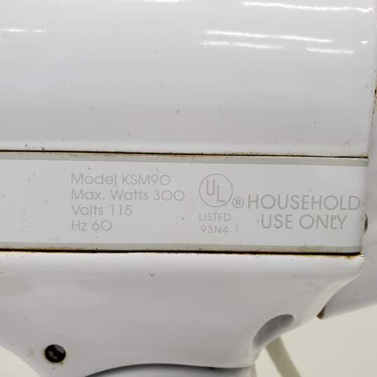 KitchenAid Ultra Power KSM90PSWW White Countertop Mixer - Parts/Repair Untested image number 6