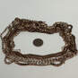 Designer Stella & Dot Gold-Tone Toggle Clasp Multi Strand Chain Necklace image number 3