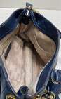 Michael Kors Navy Blue Pebbled Leather Crossbody Bag image number 5