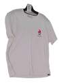 Mens White Short Sleeve Crew Neck Pullover T Shirt Size Large image number 3