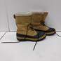 Sorel Men's Black/Brown Caribou Waterproof Boots Size 9 image number 3