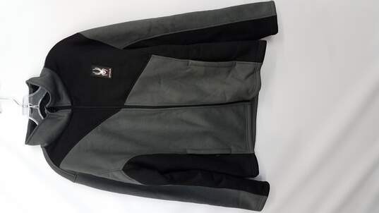 100% Polyester Black and Grey Men's Jacket L image number 1