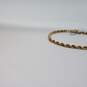 14k Gold 3mm Rope Chain Bracelet 4.5g image number 3