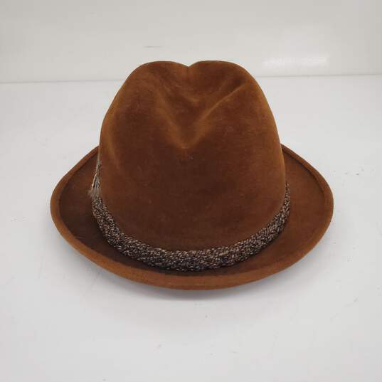 Stetson Heritage Brown Fedora Sz-7 5/8 image number 2