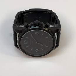 Designer Fossil NDW2A Black Stainless Steel Round Analog Dial Quartz Wristwatch alternative image