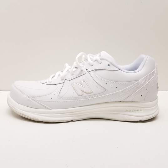 New Balance 577 Leather Running Shoes White 11 image number 2