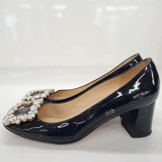 Kate Spade Women's Black Jeweled Pump Heels Size 5B image number 2