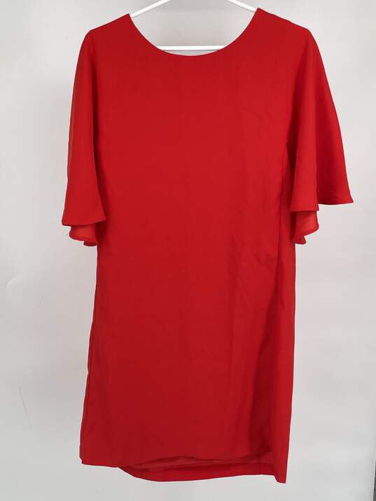 The Limited Womens Red Back Keyhole Shift Dress Size Medium T-0557576-I image number 1