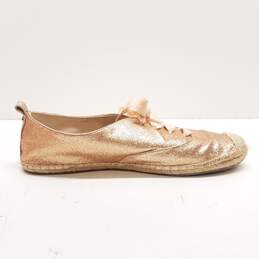 Coach Ramira Rose Gold Glitter Espadrilles Casual Shoes Women's Size 9B