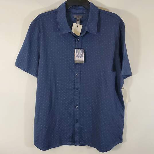 Van Heusen Men Blue Polo Shirt XL NWT image number 1