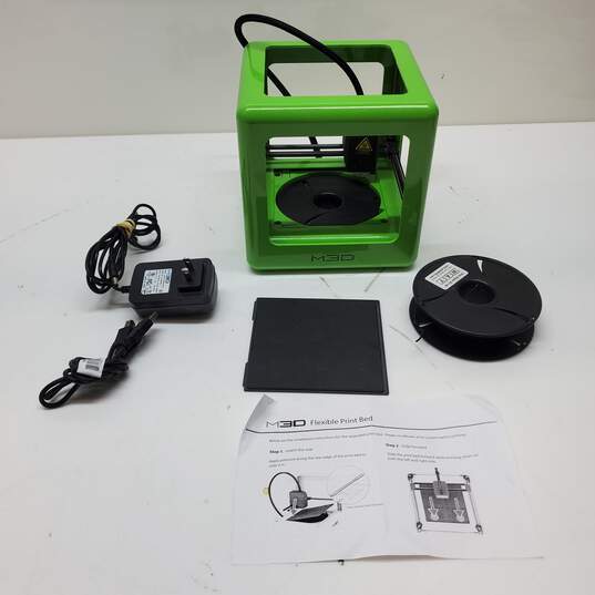 M3D "Print Anything" Micro 3D Printer Green from Kickstarter Untested image number 1