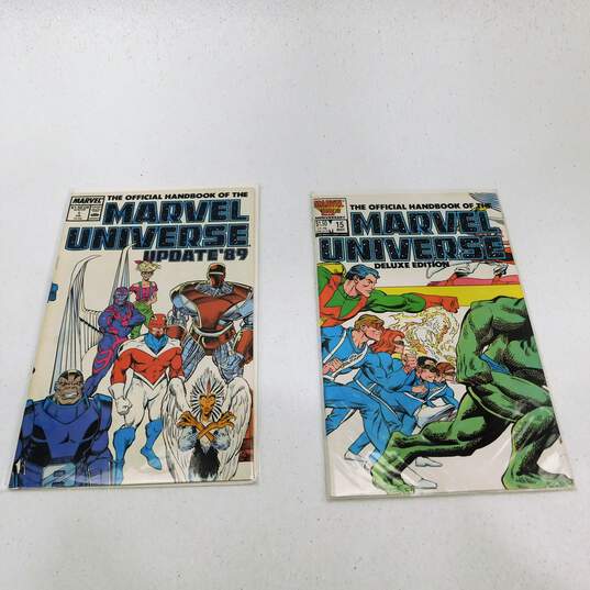 Marvel Copper Age Official Handbook of the Marvel Universe Comic Lot image number 4