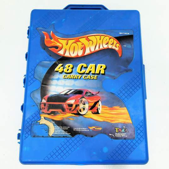 Vintage Hot Wheels Carry Case w/ 48 Diecast Cars image number 1