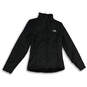 Womens Black Long Sleeve Mock Neck Full-Zip Quilted Jacket Size XS image number 1