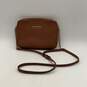Michael Kors Womens Brown Leather Semi Chain Strap Inner Pocket Crossbody Bag image number 1